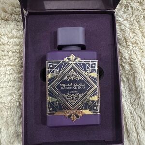 SOLD- Lattafa Amethyst Bade'e Al Oud Eau de Parfum - Rich Purple and Gold